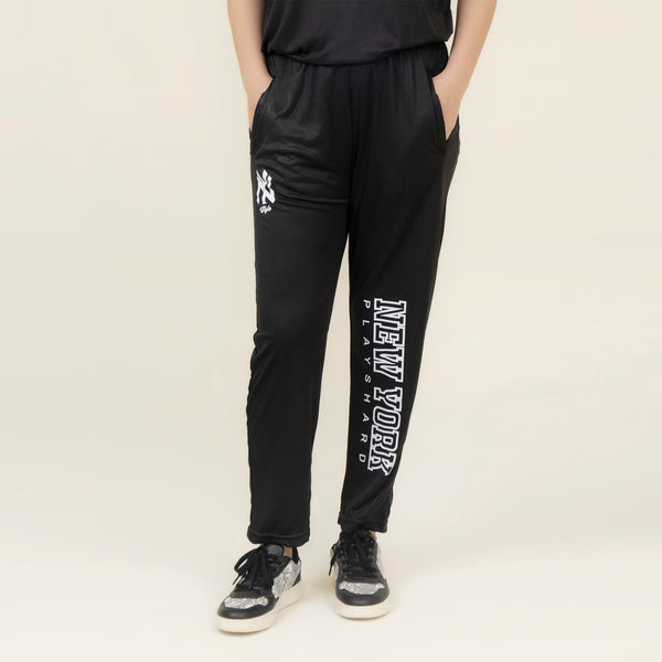 Women's New York Graphic Trouser – Black