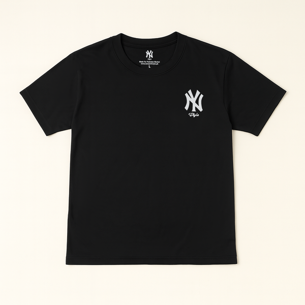 Men's NY Style X-Back Graphic Tee – Black Edition