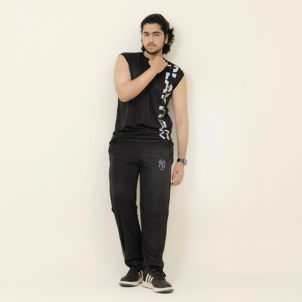 Men’s Active Sleeveless Tee – Jet Black