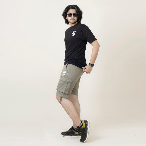 Men’s Utility Cargo Shorts – Olive Khaki