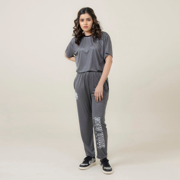 NY Graphic Tracksuit – Steel Grey