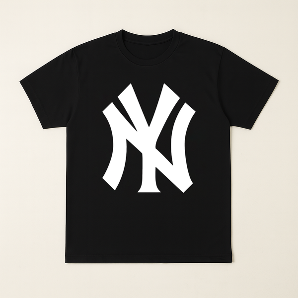 Men's NY Emblem Statement Tee – Jet Black