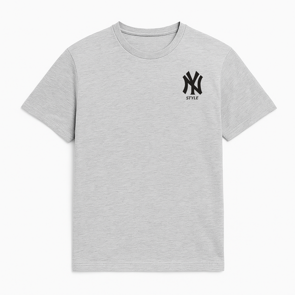 Men's NY Style Minimal Tee – Heather Grey