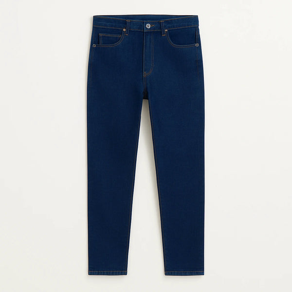 Men's NY Style Slim Fit Dark Blue Jeans