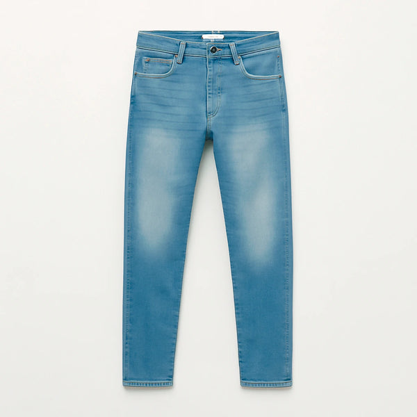 Men's NY Style Light Blue Washed Slim Fit Jeans