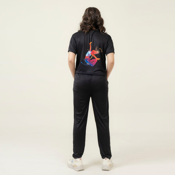Women's Yoga Girl NY Graphic T-Shirt – Black